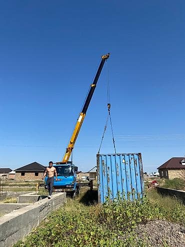 osmo mobile 3: Кран услуга Стрела 21 метр Контейнер вагон бухта кирпич кум шагыл — 5