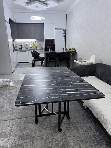 Бычуучу столдор: Трансформер үстөлү Ашкана үчүн, Стол китеби, түсү - Кара — 2