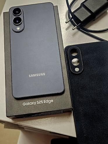 nokia e72: Samsung Galaxy S25 Edge, Б/у, 256 ГБ, цвет - Черный, 2 SIM, eSIM — 4