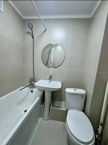 Батирлер: 2 бөлмө, 44 м², Бөкөнбаев / Гоголь көч. 104-серия, 2 кабат, Евро оңдоо — 10