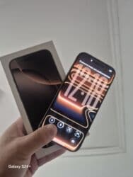 айфон 12 про телефон: IPhone 16 Pro, Колдонулган, 256 ГБ, Natural Titanium, Куту, 100 % — 2