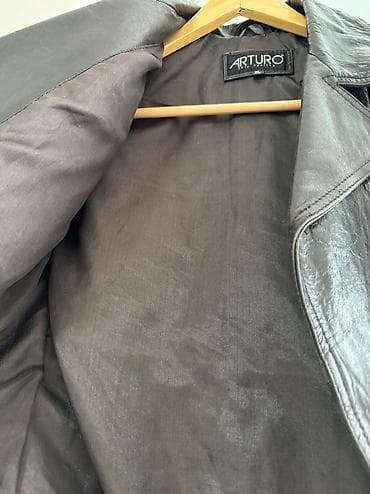 кожанки: Кожаная куртка, Натуральная кожа, Укороченная модель, XL — 3