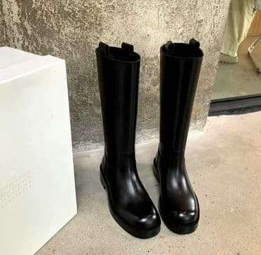 сапоги из натурального меха и кожи: Кожаные сапоги Деми Размер 36 Натуральная кожа Один выход Легкие — 1