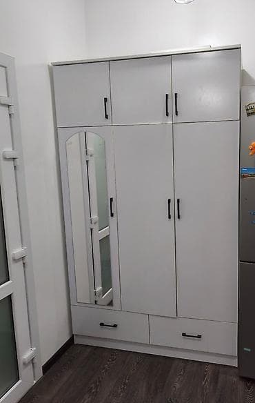 шкафы и столы: Шифоньер, шкаф для одежды, Прямой, ЛДСП — 1