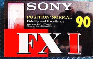 type c: Аудиокассета Sony FX I 90 - Тип ленты: Normal Bias (IEC I / Type I) — 1