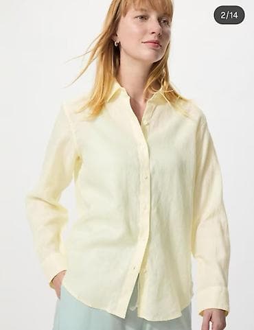 ско: Повседневное платье, Лен, Прямое, XL, 2XL — 4
