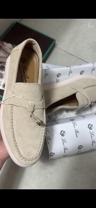 loro pian: Лоферы, 35, Loro Piana, Новый, цвет - Бежевый, Бесплатная доставка, Самовывоз, Платная доставка — 1