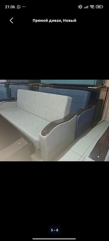 угловой диван кухонный: Прямой диван, Новый — 9