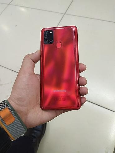 world of: Samsung Galaxy A21S, Б/у, 64 ГБ, цвет - Красный, 2 SIM — 3
