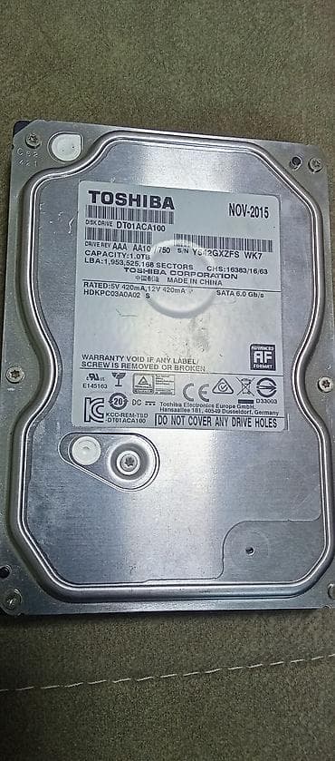 Накопитель, Toshiba, HDD, 1 ТБ, 3.5", Для ПК