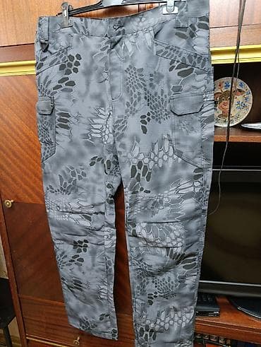 rf 3: Тактические штаны карго в сером камуфляже (урбан/скейл). - Прочный — 1