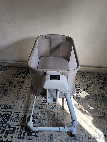 манеж с качалкой: Детская колыбель-люлька с функцией укачивания + шезлонг Колыбель: - — 2