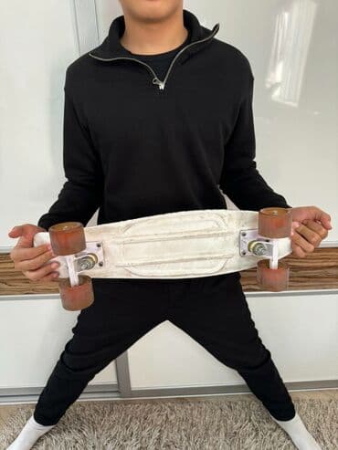 кнопочный машинка: Детский скейт, Пенниборд, Б/у — 3