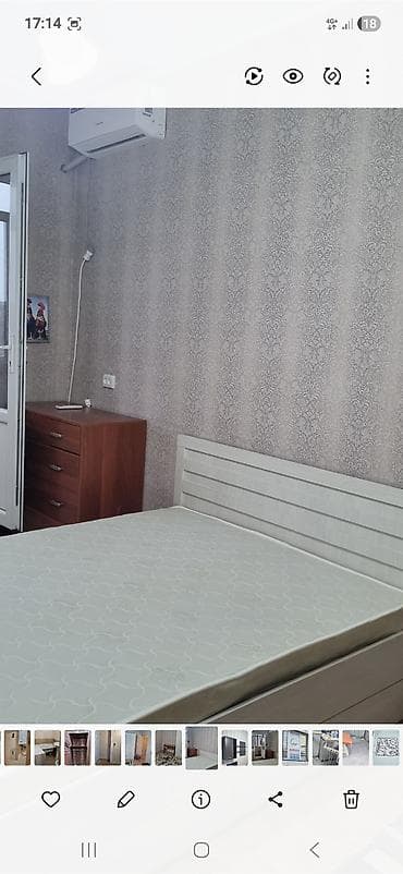 1 комната, Асанбай мкр Собственник, Без подселения, от 3 месяцев, С мебелью полностью