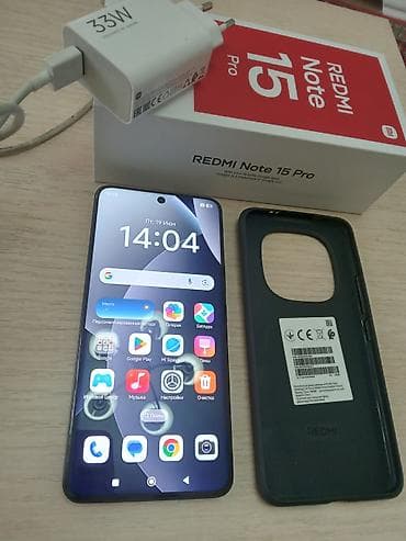 hotwav note 12: Redmi, Redmi Note 15 Pro, Б/у, 256 ГБ, цвет - Черный, 2 SIM — 1