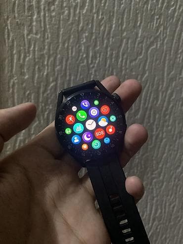 amazfit gts 2: Смарт‑часы hoco. с круглым сенсорным дисплеем и черным спортивным — 3