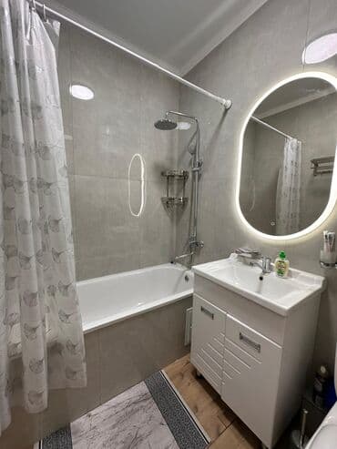 долгосрочная аренда квартир дордой: 1 комната, Душевая кабина, Постельное белье, Кондиционер — 8