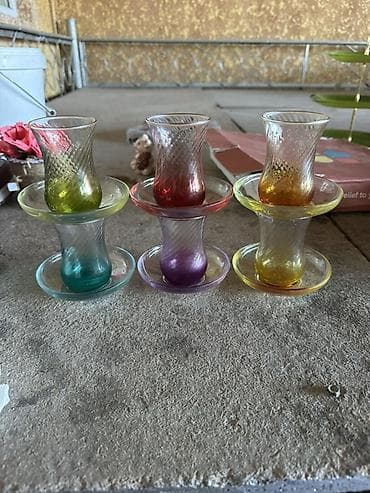 bubble tea: Набор из 6 миниатюрных стеклянных стаканчиков для чая/эспрессо с — 2