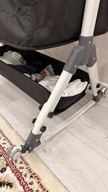 детскую коляску: Люлька, Колыбель, Металл, цвет - Черный — 3