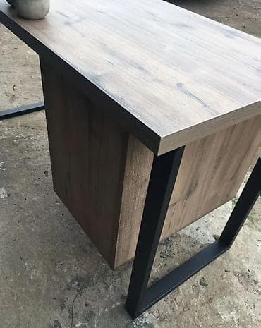 Офис креслолору: Стол в стиле лофт 150х60 см с тумбой | Усиленные ноги | Готовый — 4