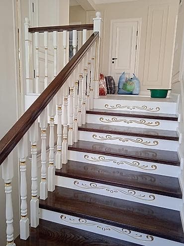 Оборудование для производства: Деревянная лестница Для дома, Бесплатный замер, Форма лестницы: Прямая, Стиль: Классический — 7