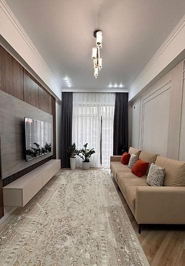 binar: 2 комнаты, 77 м², Асанбай мкр Элитка, 9 этаж, Евроремонт — 7