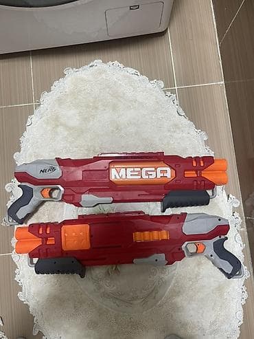Детский транспорт: Игровые бластеры Nerf MEGA (2 шт.) - Серия: NERF MEGA (стреляют — 1