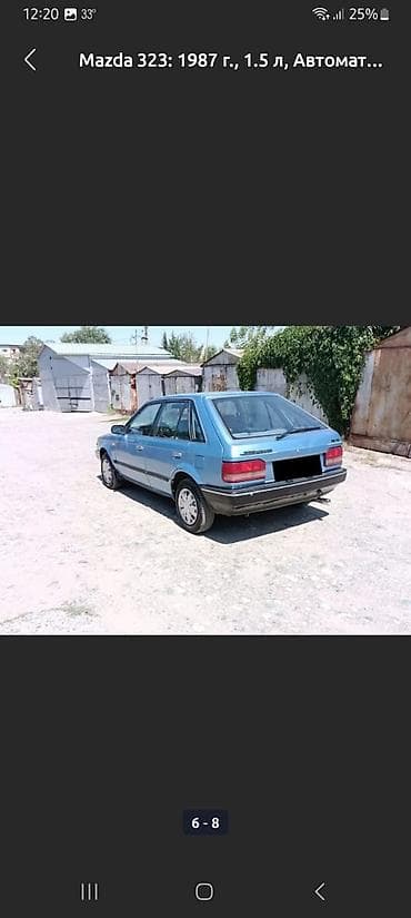 унаа тетиктери: Mazda 323: 1987 г., 1.5 л, Автомат, Бензин, Хетчбек — 2