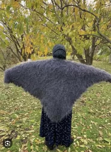 шапка шарф с ушками бишкек: Шарф, Новый, Женские, цвет - Серый — 1