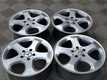 01: Литые Диски R 17 AMG, Комплект, отверстий - 5, Б/у — 5