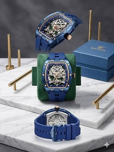 Личные вещи: MEGIR Skeleton Tourbillon • Механизм: Автоматический (заводится от — 5