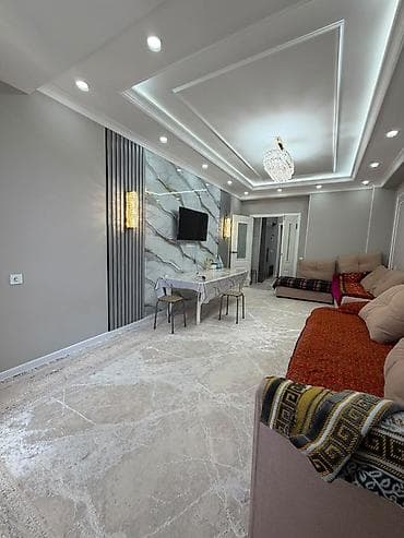2 bedroom: 2 комнаты, 55 м², Фрунзе мкр., 6 этаж, Дизайнерский ремонт — 1