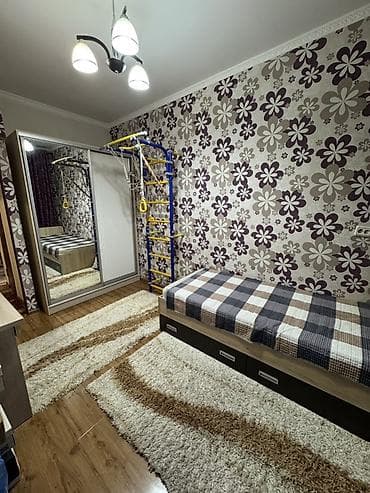 пишпек комната: 3 комнаты, 62 м², 106 серия, 7 этаж, Старый ремонт — 2