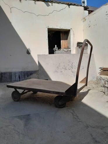 столярные инструменты: Садово-строительная тачка и тележка, Стальная, Четырехколесная — 4