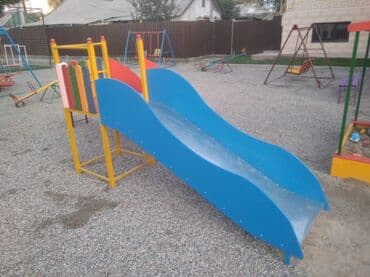 пластиковые горки для детей: Детская горка Для улицы, Металл, Новый — 4