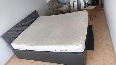 кровать 2: Двуспальная кровать, Б/у, С матрасом, длина - 200 см — 2