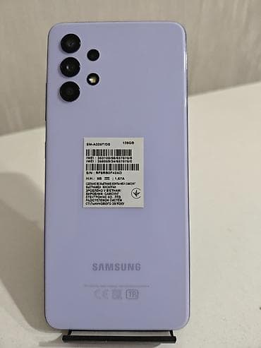 wanbo x5: Samsung Galaxy A32, Б/у, 128 ГБ, цвет - Фиолетовый, 2 SIM — 2