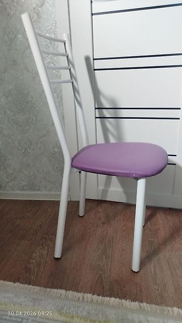 Стул для кухни, Б/у, Железо, цвет - Фиолетовый