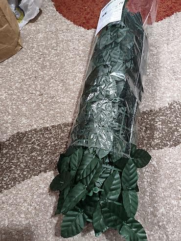 лампы led: Искусственная зелёная листовая панель (зелёная решётка с листьям) - — 1