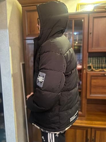 Эркектер кийими: Эркектердин курткасы, 3XL, Жаңы, түсү - Кара, Акысыз жеткирүү, Өзү алып кетүү, Акылуу жеткирүү — 4