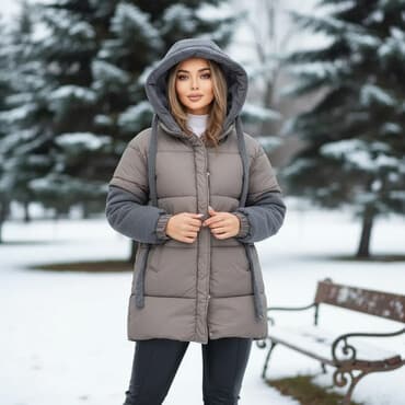 брендовая мужская одежда бишкек: Пуховик, Короткая модель, Китай, С капюшоном, Ультралегкий, L — 1