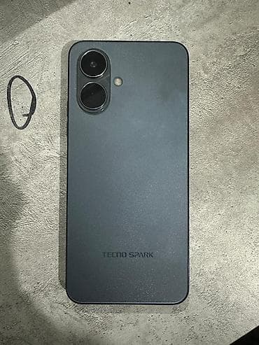 Tecno Spark, Б/у, 128 ГБ, цвет - Черный, 2 SIM