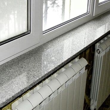 Подоконники, На заказ, Гранит, Новый, Платная установка