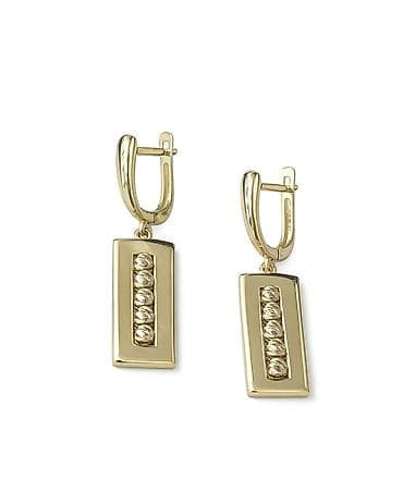 Личные вещи: Серьги Cartier в желтом золоте 585, вес: 4,39 г Элегантные — 1