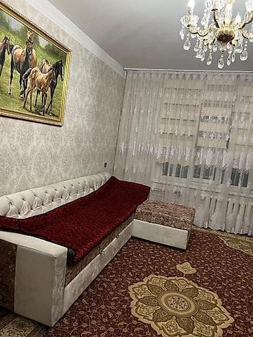 osh flats: 2 комнаты, 56 м², 105 серия, 1 этаж, Евроремонт — 4