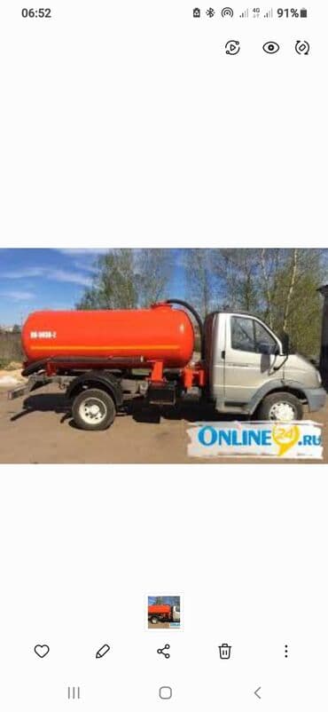 18м3 Откачка сливных и выгребных ям. Откачка туалетов. Откачка ила