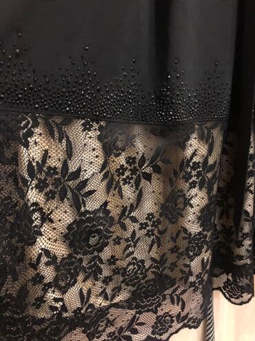 стильные модные платья больших размеров: Абсолютно новое очень красивое черное платье, Турция. 48-50 размер — 5