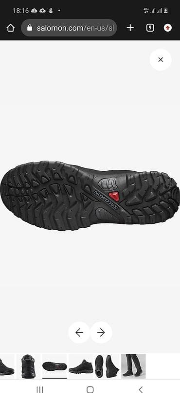 Туфлилер: Эркектердин кроссовкасы, 46, Salomon, Колдонулган, түсү - Кара — 4