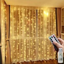 прожектор светодиодный с датчиком движения: ✨ Светодиодная гирлянда-штора с пультом ✨ Создай волшебную атмосферу — 1