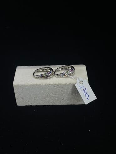 украшение шампанского для свадьбы: Элегантные серьги-кольца серебристого цвета, украшенные россыпью — 18